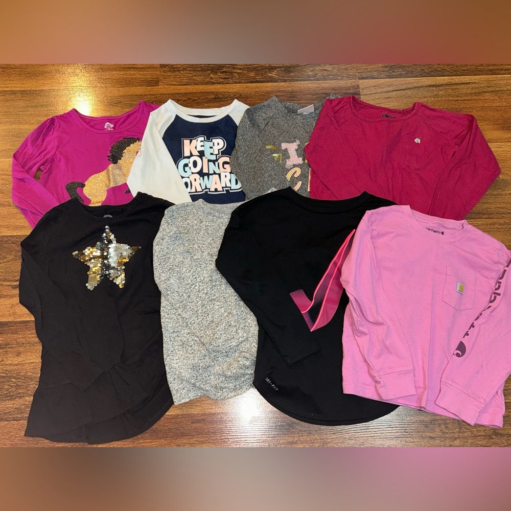 Girls Long Sleeve Shirt Bundle